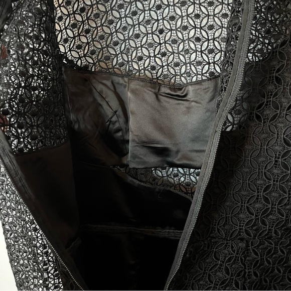 Bardot X Revolve Savannah Long Sleeve Carbon Black Lace Mini Dress Size Small - Picture 16 of 16